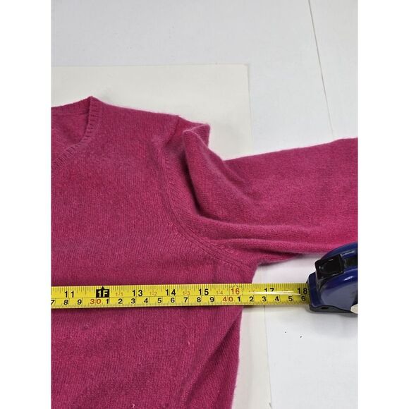 Vtg Express 100% Cashmere Long Sleeve Button Sweater Top Size S Small Hong Kong - Picture 5 of 10